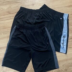 Black Shorts Champion/Xersion Men’s Athletic Duo Size 18-20 Kids lot